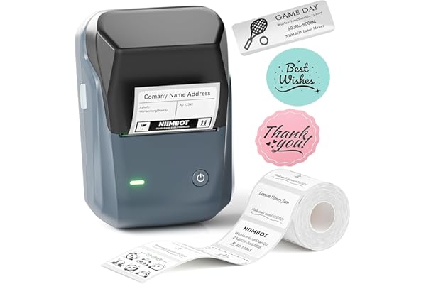 NIIMBOT B1 Label Maker Machine with Tape, Thermal Label Printer Easy to Use for Office, Home, Business, 2 Inch Label Maker wi