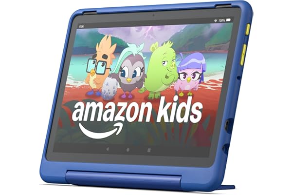 Amazon Fire HD 10 Kids Pro tablet (newest model) ages 6-12. Bright 10.1" HD screen, includes ad-free content, robust parental