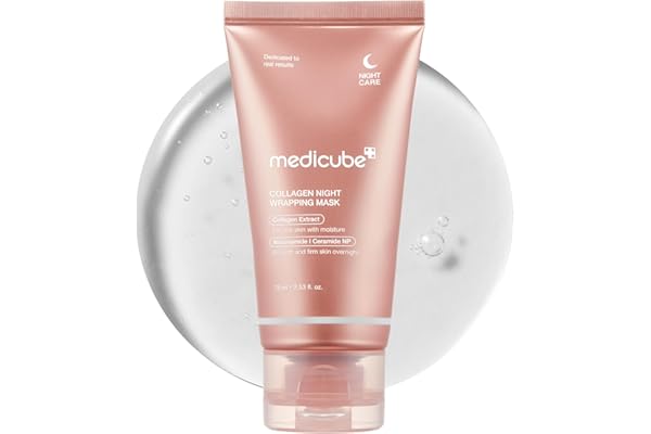 medicube Collagen Overnight Wrapping Peel Off Facial Mask Pack - Elasticity & Hydration Care, Reduces Sagging & Dullness - Hy