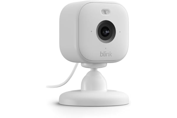 Blink Mini 2 — Home Security & Pet Camera with HD video, color night view, motion detection, two-way audio, and built-in spot