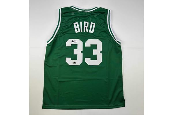 Facsimile Autographed Larry Bird Boston Green Reprint Laser Auto Basketball Jersey Size Men