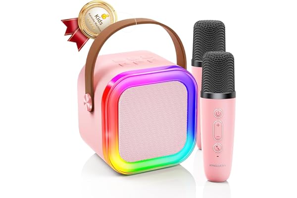 Kinglucky Mini Karaoke Machine for Kids, 2025 Top Christmas & Birthday Gifts for Girls Ages 3, 4, 5, 6, 7, 8, 9, 10, 11, 12 Y