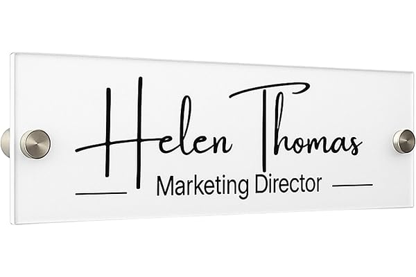 Wall Sign Name Plate - Door Name Plate Office Gifts Executive Sign Wall Plate Graduation Personalized Sign