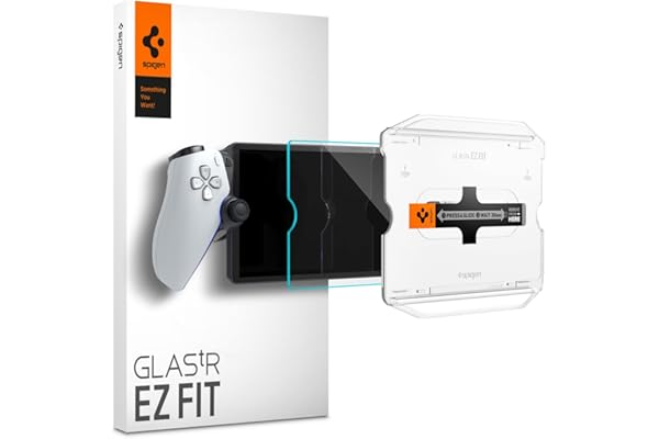 Spigen Tempered Glass Screen Protector [GlasTR EZ FIT] designed for PlayStation Portal Remote Player - 1 Pack