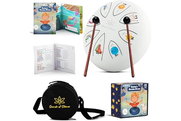 Steel Tongue Drum With Songbook And Bedtime Story - Kids Musical Instruments - Musical toys for toddlers, Dylan