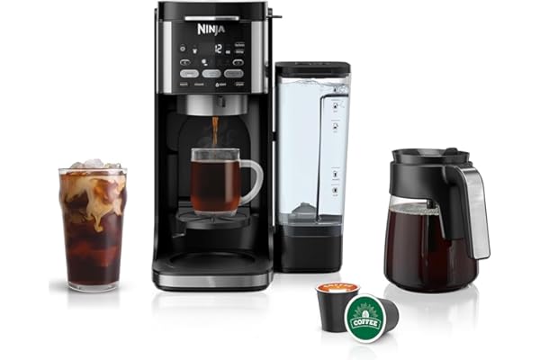 Ninja | Drip Coffee Maker | DualBrew Pro Hot & Iced Coffee | Compatible with K-Cup Pods | 3 Brew Styles (Classic, Rich, & Ice