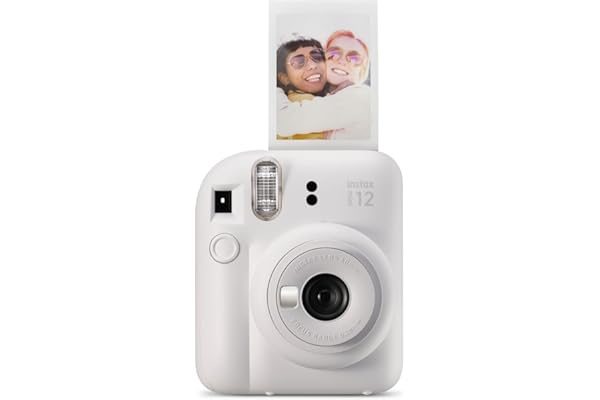 Fujifilm Instax Mini 12 Instant Camera Clay White (Renewed)