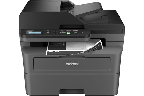 Brother DCP-L2640DW Wireless Compact Monochrome Multi-Function Laser Printer with Copy and Scan, Duplex, Mobile, Black & Whit