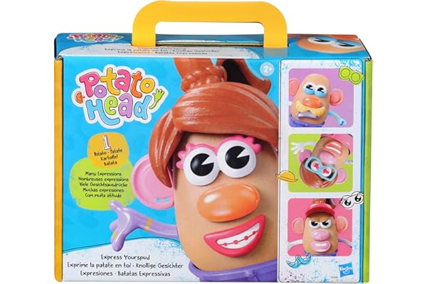 Potato Head Express Yourspud Playset with 1 Potato Body and 32 Accessories, Creative Toddler and Preschool Toys for Boys and