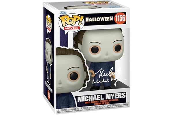 Nick Castle Michael Myers #1156 Halloween Facsimile Signed Reprint Laser Autographed Funko POP! Movies Figurine with Protecto