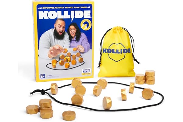 Kollide By Relatable, Exciting Magnetic Game For Family Game Night, Great Fun Games For Kids, Includes 1 Rope, 20 Magnets, An