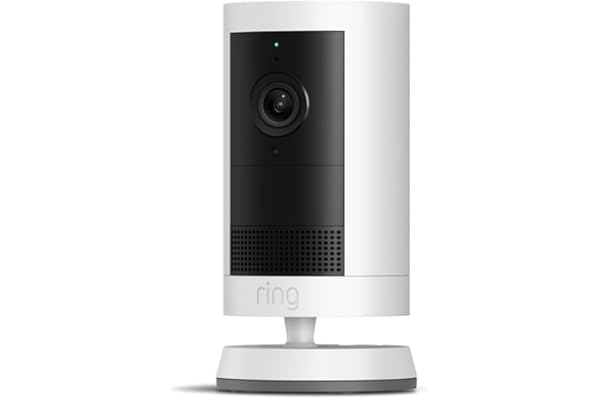 Ring Outdoor Cam Plus, Battery (newest model), Home or business security, Wide-Angle 2K Video with Ring Vision, Low-Light Sig