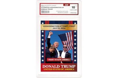 Trump Trading Card - Assasination Attempt- Gem 10 Graded - Trump Collectible Card - Trump Gifts - Trump 2024 - Make America G