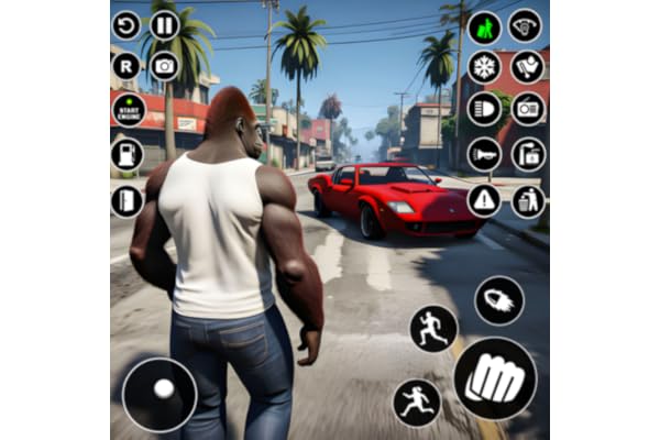 fun games gorilla fight for freedom in the dom city help him get out of the city