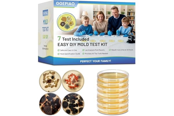 Mold Test Kit for Home,7 Simple Detection Tests,Test HVAC System,Home Surfaces, Indoor Air Quality Testing,DIY Mold Detector