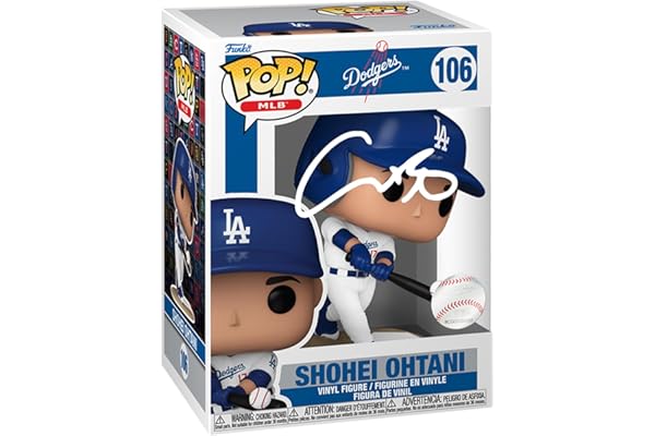 Shohei Ohtani #106 Home Uniform Facsimile Signed Reprint Laser Autographed Funko POP! Baseball MLB: Los Angeles Dodgers Figur
