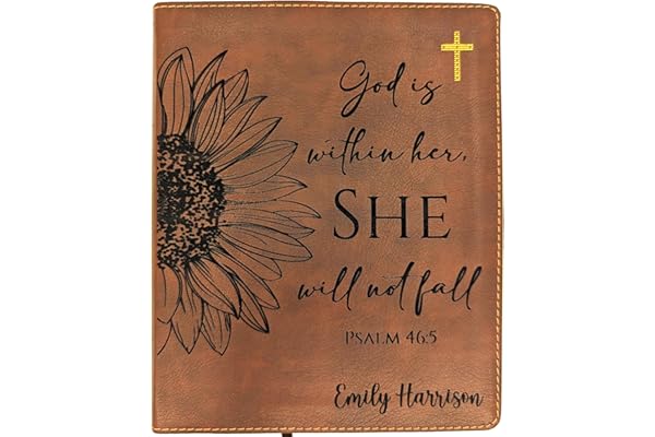 Personalized NIV Journaling Bible | New International Version | Custom Engraved Name | Easy-to-read Study Bible | Christian G