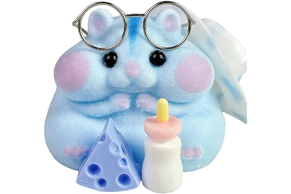 Handmade Taba Squishy Hamster Toy, Cute Squishy Hamster Fidget Toy, Realistic Hamster Toy, Soft Silicone Mochi Furry Toy, Str