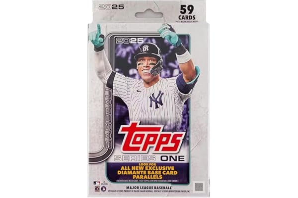 Topps 2025 Series 1 Baseball Trading Card Hanger Box (59 Cards)