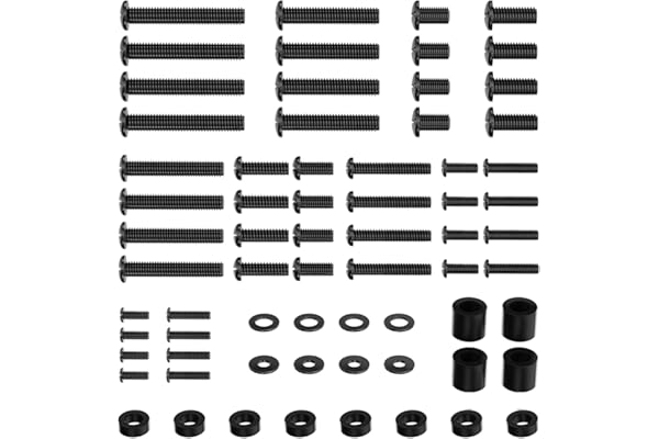 WALI Universal TV Mount Hardware Kit Includes M4 M5 M6 M8, Fit Most up to 80 inches TV/Monitor Mounts (UVSP-N), Black