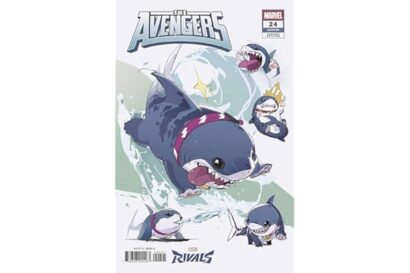 Avengers (9th Series) #24C VF/NM ; Marvel comic book | 790 It's Jeff the Landshark Shark Rivals Variant