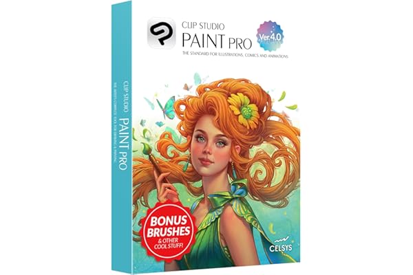 CLIP STUDIO PAINT PRO - Version 4 | Perpetual License | for Windows and macOS