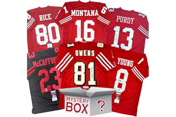 Autographed/Signed San Francisco Football Jersey Mystery Box with PSA JSA or Beckett COA