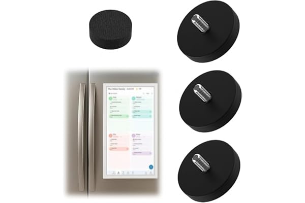 Magnetic Mount for Skylight 15" Calendar – 3 Rubber-Coated Neodymium Screws + Foam Pad | Holds Up to 99 lbs | Scratch-Free Fr