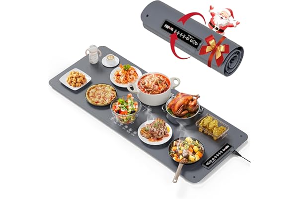 Extra Large Food Warming Mat for Countertop (XXL 36”x16”) - Full-Surface Heating Pad with 4 Temps Settings, Ideal for Buffet