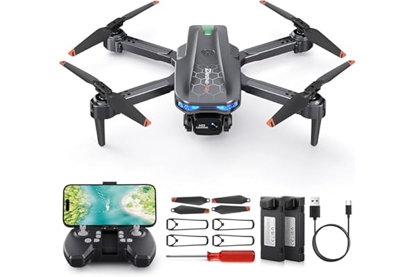 FERIETELF T29 Drone with Camera for Kids - Foldable Mini Drones for Beginners or Adults, 1080P HD RC Quadcopter, w/2 Batterie