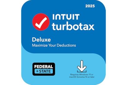 TurboTax Desktop Deluxe 2025, Federal & State Tax Return [PC/Mac Download]